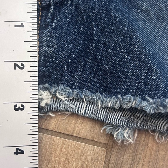 Levi's Women's Dark Blue Jean Shorts - Picture 6 of 8